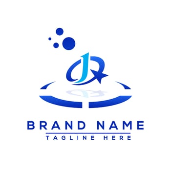 Letter QJ blue logo Professional for all kinds of business vector