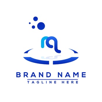 Letter QM blue logo Professional for all kinds of business vector