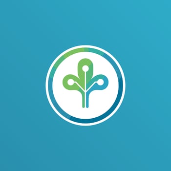 AI generated Farming supplies and agriculture filled colorful initial logo idea. Simple floral wreath design. Letters inside square shape. Graphic design vector