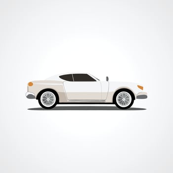 Flat design Hand drawn car illustration vector