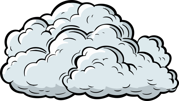 AI generated Cloud clipart design illustration png