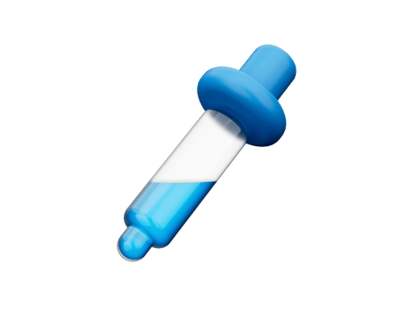 3d Color picker or dropper. Pipette icon. Medicine dropper. Trendy and modern 3d illustration png