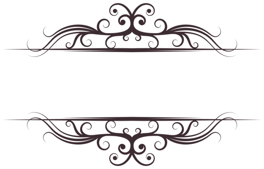 Brown vintage lines for decorating text on greeting cards. png
