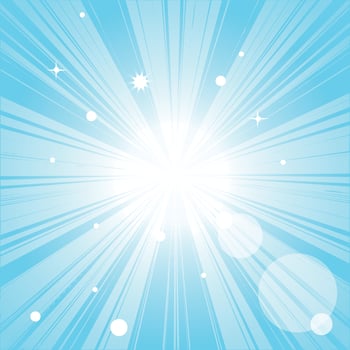 White glowing light burst of radiation vector