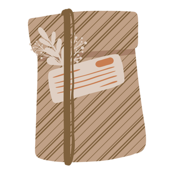 Ribbon Tied Gift Box Illustration png