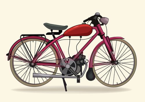 vintage motorcycle unique vector for background design.