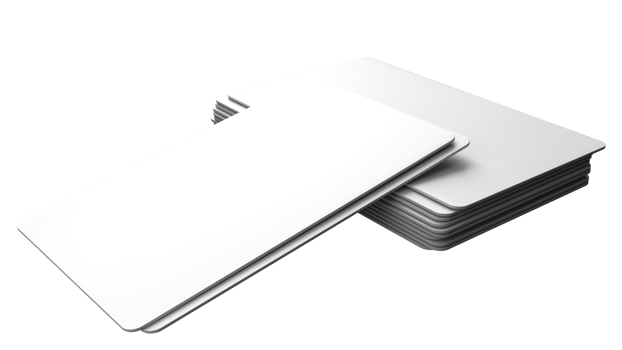 3D rendered Business card mock up with front and back. Empty mockup for Presentation png