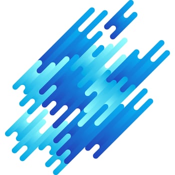 Modern geometric background with various rounded shapes. Abstract shapes with dynamic composition vector