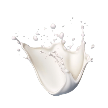 AI generated Elegant Milk Splashes on transparent  Background png