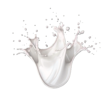 AI generated Elegant Milk Splashes on transparent  Background png