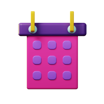 3d icon calender. business png