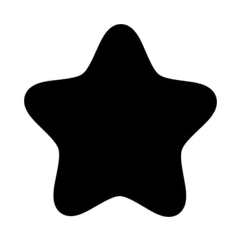 Star icon for ratings, reviews, and sky concepts vector