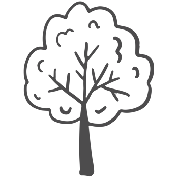 Sketched collection of woodland line png