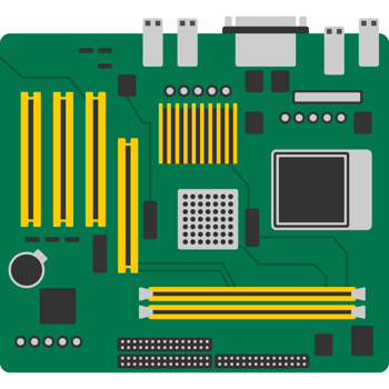 Motherboard or Mainboard Illustration png