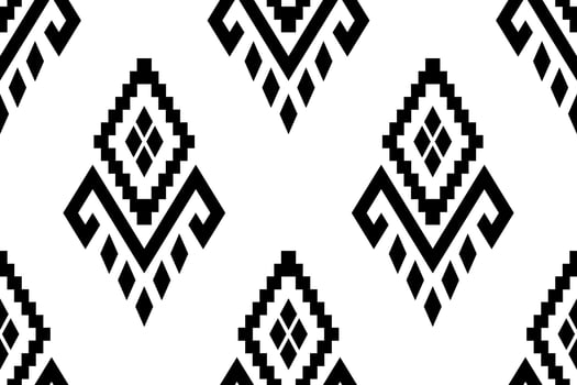 Nature vintages cross stitch traditional ethnic pattern paisley flower Ikat background abstract Aztec African Indonesian Indian seamless pattern for fabric print cloth dress carpet curtains and sarong vector