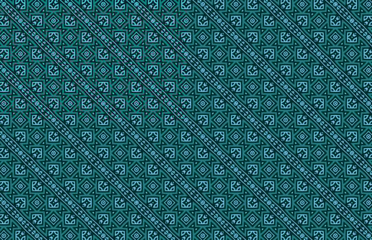 African tribal blue fabric design pattern vector