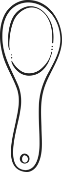 Spoon Cooking outline doodle png