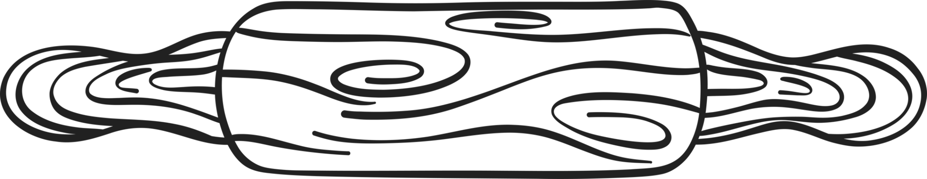 Rolling Pin Cooking outline doodle png