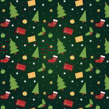 Merry Christmas background and Christmas tree graphic vector elements stacked with elements