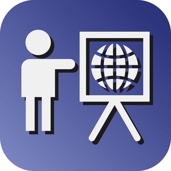 Business Presentation Vector Glyph Gradient Background Icon For Personal And Commercial Use.
