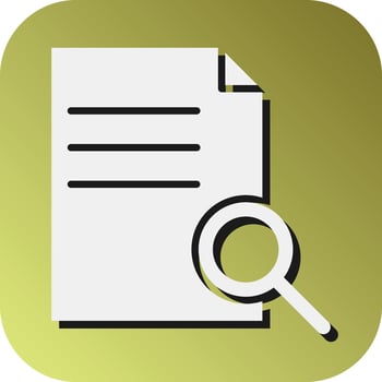 Research Vector Glyph Gradient Background Icon For Personal And Commercial Use.