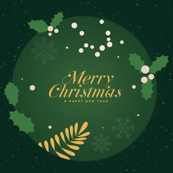 Merry Christmas background and Christmas tree graphic vector elements stacked with elements