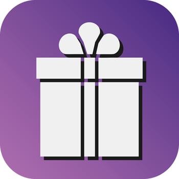 Package Vector Glyph Gradient Background Icon For Personal And Commercial Use.