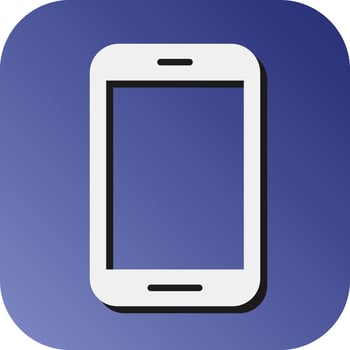 Tablet Vector Glyph Gradient Background Icon For Personal And Commercial Use.