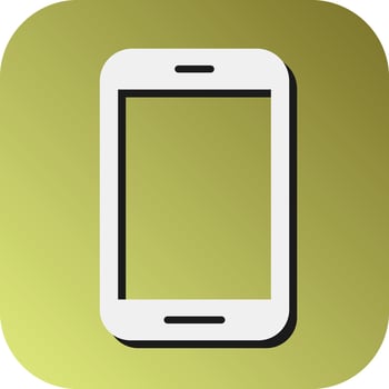 Smartphone Vector Glyph Gradient Background Icon For Personal And Commercial Use.