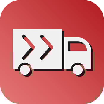 Free Delivery Vector Glyph Gradient Background Icon For Personal And Commercial Use.