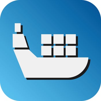 Shipping Vector Glyph Gradient Background Icon For Personal And Commercial Use.
