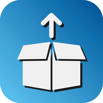Package Box Vector Glyph Gradient Background Icon For Personal And Commercial Use.
