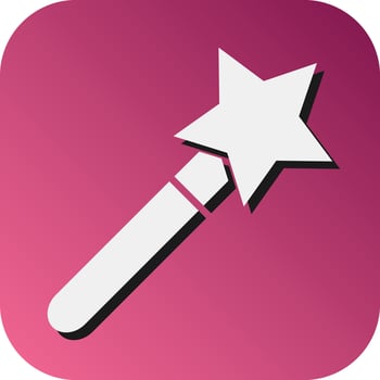 Magic Wand Vector Glyph Gradient Background Icon For Personal And Commercial Use.