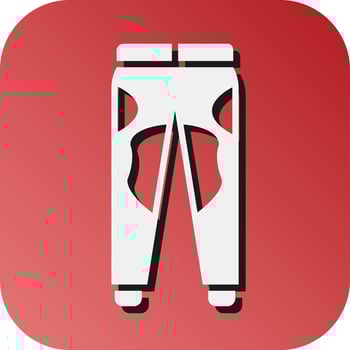 Trousers Vector Glyph Gradient Background Icon For Personal And Commercial Use.