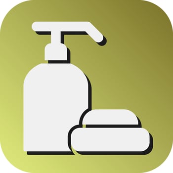 Liquid Soap Vector Glyph Gradient Background Icon For Personal And Commercial Use.