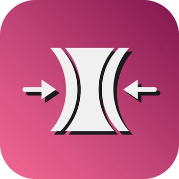 Elasticity Vector Glyph Gradient Background Icon For Personal And Commercial Use.
