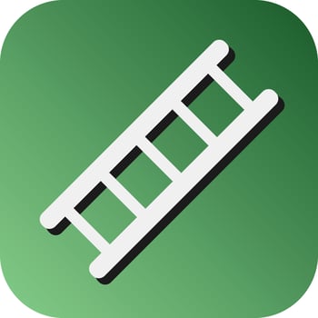 Ladder Vector Glyph Gradient Background Icon For Personal And Commercial Use.