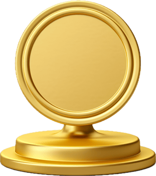 AI generated Gold wax seal png