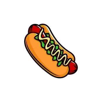Hot dog food vector