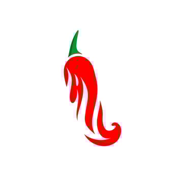 Red chili logo vector