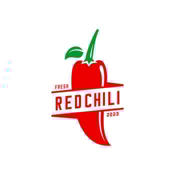 Red chili logo vector