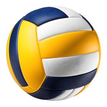 AI generated Volleyball Ball Isolated on Transparent Background png