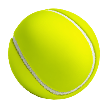 AI generated Tennis Ball Isolated on Transparent Background png