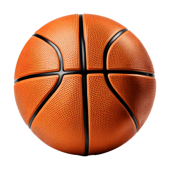 AI generated Basketball Ball Isolated on Transparent Background png