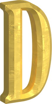 Golden letter illustration png
