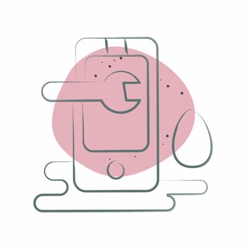 Icon Cellular Damage Repair. related to Future Technology symbol. Color Spot Style. simple design editable. simple illustration vector