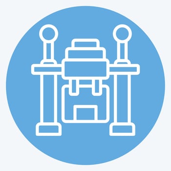 Icon Drone Delivery. related to Future Technology symbol. blue eyes style. simple design editable. simple illustration vector