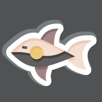 Sticker Hi-Tech Toys. related to Future Technology symbol. simple design editable. simple illustration vector