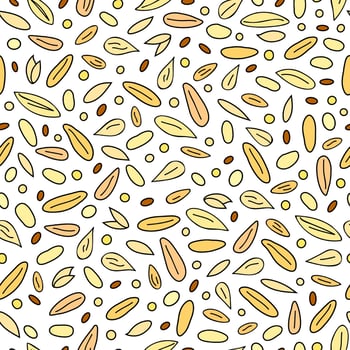 Seamless pattern with grains. vector