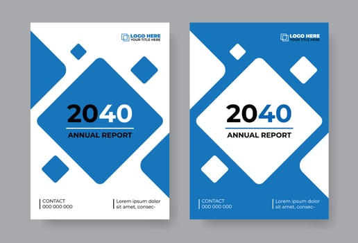 Corporate annual report cover design template, business cover design, corporate brochure, booklet, flyer, magazine, simple and modern design vector